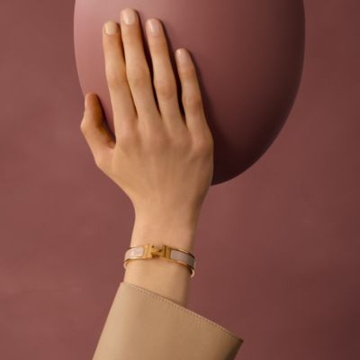 HERMES ゴールド ロック型ブレスレットウォッチ HERMES ゴールド ロック型ブレスレットウォッチ